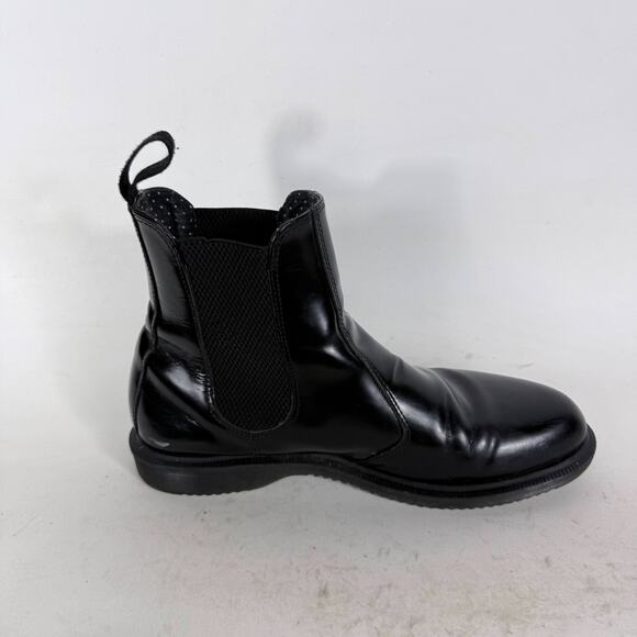 Dr. Martens Flora Smooth Chelsea Boots Women's 10 Black Leather Ankle Pull-On - Picture 3 of 10